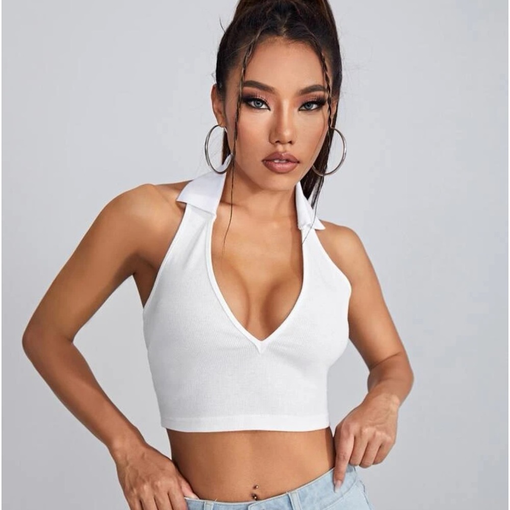 Halter Top! Cropped Tank Top
